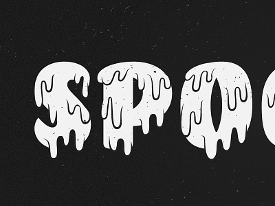 Spooky Crop halloween illustration lettering letters spooky texture type typography zombie