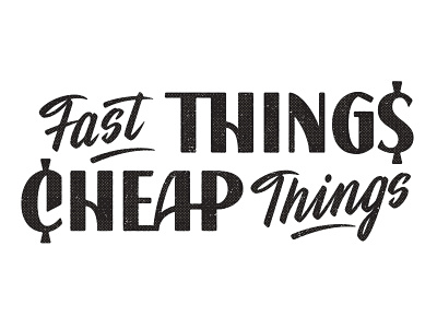Cheap Things cheap lettering letters ligatures logo logotype sans serif things type typography