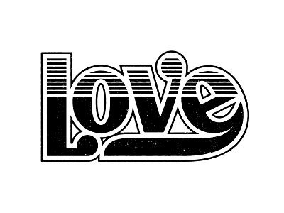 Love art illustration lettering letters logo logotype love poster retro type typography