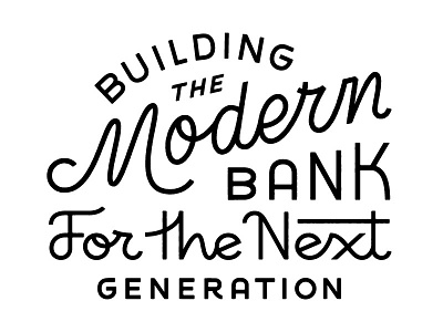 Earnest art bank custom lettering design earnest layout lettering monoline monoweight mural type typography
