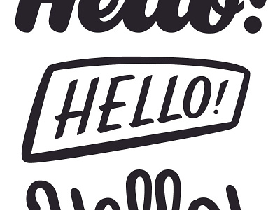 greetings design greeting hello illustration layout lettering logo print script type typography