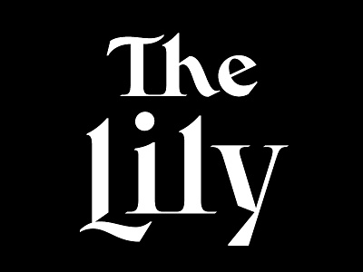 The Lily layout lettering logo logotype roman the lily type typography