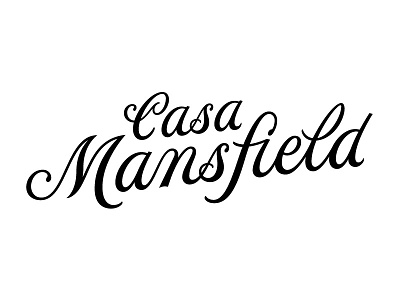 Casa Mansfield branding handlettering lettering logo logotype script type typography