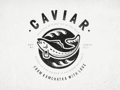 Caviar clothes print by Olga Vasik on Dribbble