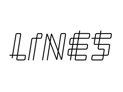 Lines design geometry handlettering lettering olgavasik outline simple type typography