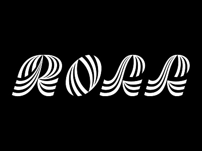 Roll hand lettering lettering logo logotype olga vasik print type typography waves