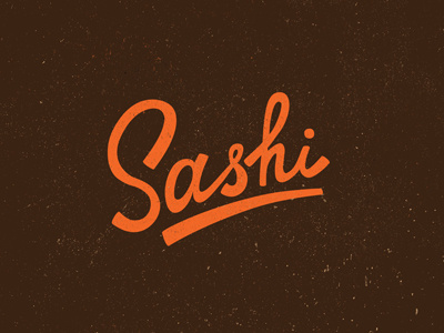 Sashi Logo lettering logo logotype old fashioned typography