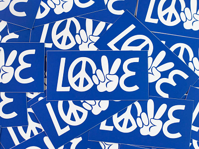 Love Stickers design illustration lable lettering logo love olga vasik peace sticker tag typography