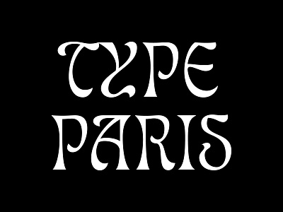 Type Paris art-nouveau branding lettering letters logo logotype type type art typedesign typeface typography vector
