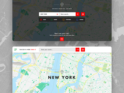 Activity Finder app city exploration finder input location map prototype search ui ux