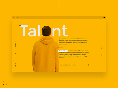 Careers section browser color layout photo typography ui webdesign