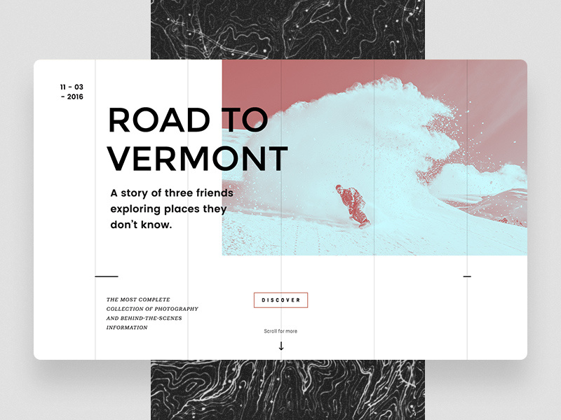 Interactive article intro by Kuba Bogaczynski on Dribbble