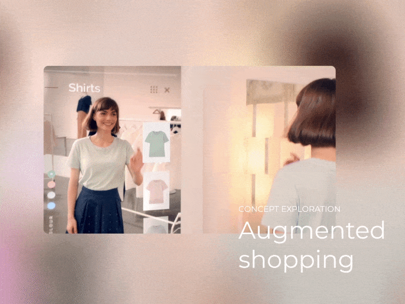 AR Fitting Room ar app augmented reality concept exploration interface motion ui ux video