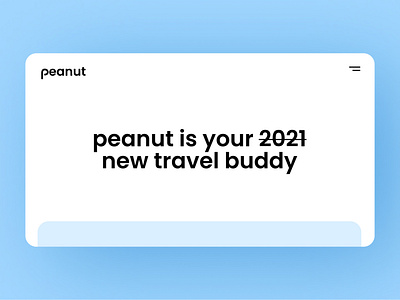 Peanut – Your New Travel Buddy