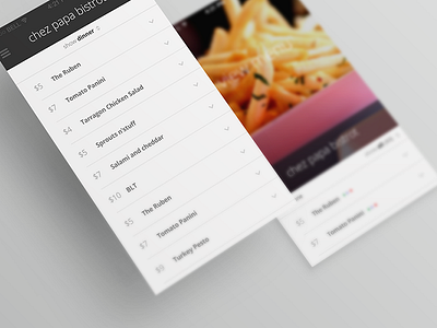 Menu app