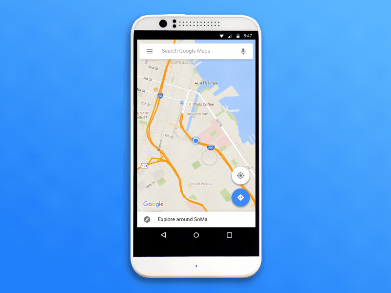 Zero Tap in Google Maps