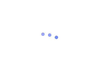 Dancing dots animation blue bold clean concept indicator interaction mobile motion principle typing ui ux vector white
