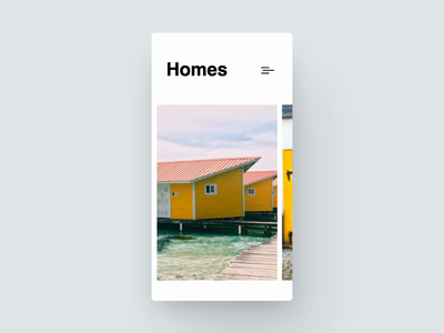 New Airbnb app black blue clean concept design google interaction ios minimal mobile motion parallax principle soft ui ux white