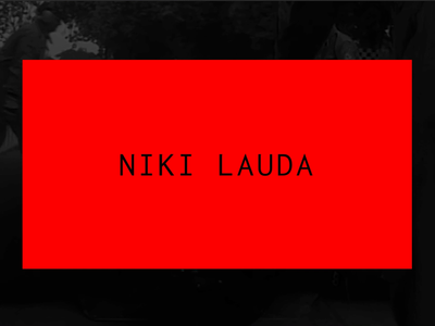 Niki Lauda Concept Animations black clean concept design drive ferrari grid layout interaction minimalist mobile motion principle prototype red ui ux webdesign webflow