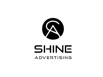 Shine Advertising branding design icon illustration logo