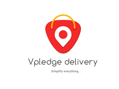 Vpledge delivery branding design icon illustration logo