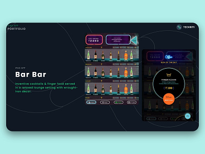 Bar Bar - iPad app app branding design ui ux