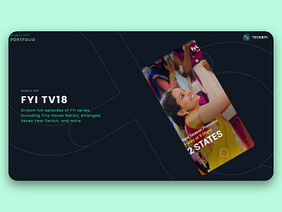 FYI TV18 - Mobile app app ui ux