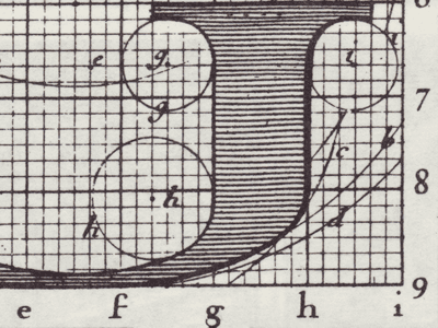 Romain du Roi Enlargement enlightenment french grid hco history modular letters typography