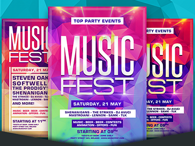 Free Music Fest Party Flyer