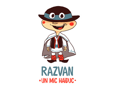 Razvan brand character character design cute etno haiduc logo mascot moldova