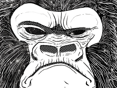Guerilla gorilla illustration t shirt