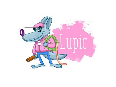 Lupic. Cute meat-stealing thief