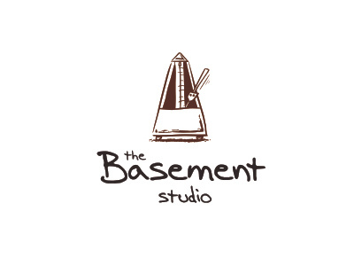 Basement Records basement label logo metronome records sign