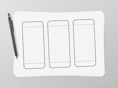 Wireframe Templates dot grid mobile print printable prototyping templates wireframe