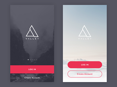 Valley UI Kit - Log In dark free light log in ui kit