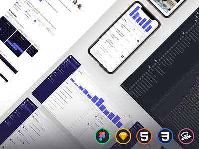 Dashboard UI Kit 2.0 charts css dashboard figma figmadesign html mobile responsive sass sketch sketchapp style guide ui kit widgets