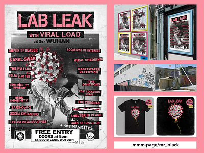 LAB LEAK aaronblack aaronblackarts ab art installation design flyer illustration poster poster design punk punkflyer punkposter streetart typography