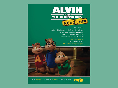 Alvin and the Chipmunks print ad