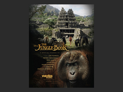 The Jungle Book aaronblack aaronblackarts ab dccomics design disney filmposter fullpage fullpagead graphic design hollywoodreporter junglebook marvel print printad typography varietymagazine wetadigital wetafx