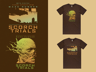 Maze Runner - The Scorch Trial aaronback aaronblackarts ab graphicdesign mazerunner merch merchandise movieposter scorchtrials screenprint screenprinting tshirt tshirtdesigner wetadigital wetafx