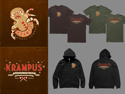 Krampus graphic design illustration krampus logo screenprinting streetwear t shirt tshirt wetadigital wetafx