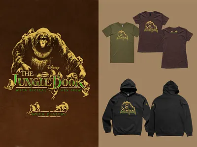 The Jungle Book design disney filmposter graphic design illustration screenprint tshirt typography wetadigital wetafx