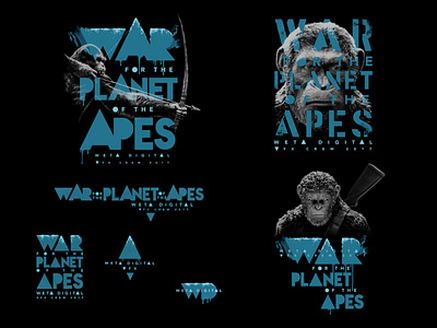 War for the Planet of the Apes - Weta crew gear aaronblack aaronblackarts ab design disney graphic design logo planetoftheapes screenprint screenprinting t shirt tshirt typography wetadigital wetafx