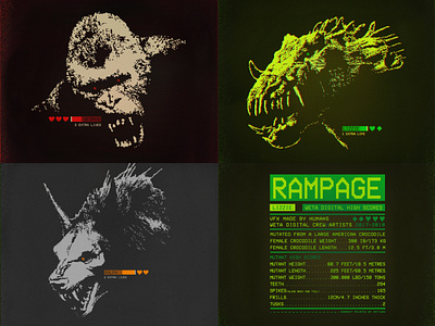 Rampage 8bit arcade design graphic design lowres merchandise pixelart pixelgraphic rampage retro screenprint t shirt t shirtgraphic typography wetadigital wetafx