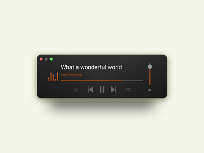 Minimal music player