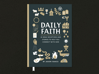Daily Faith Book Cover Draft advent book book cover brand branding christian church city cover cross crown devotions faith illustration ministry plants print snake startup trinity