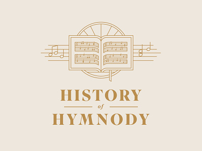 Hymns bradning brand christian church composer history hymn hymnal hymnody hymns illustration logo music note notes reformed song songs symphony worship