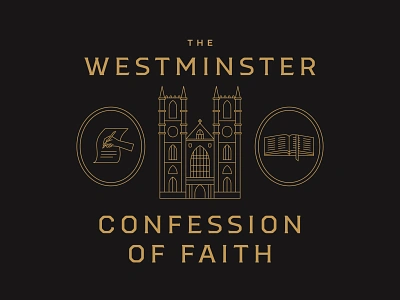 Westminster Confession bible book building catechism cathedral christian church city confession faith fathers historic history illustration landmark reformed westminister westminster westminster abbey writing