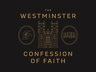 Westminster Confession bible book building catechism cathedral christian church city confession faith fathers historic history illustration landmark reformed westminister westminster westminster abbey writing