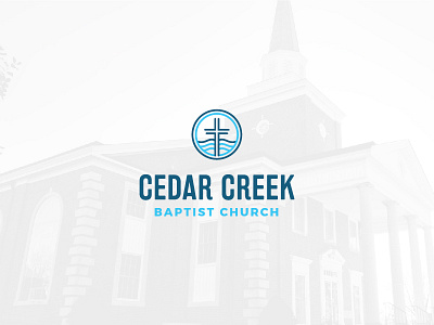 CCBC Logo 2 Color Symbol badge branding church circle logo clean cross logo minimal ministry modern type web